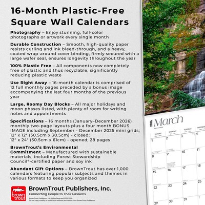 2026 BrownTrout New York Wild & Scenic 12" x 12" Monthly Wall Calendar (9798330704897)