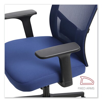 Alera® Fixed Arm Fabric Task Chair, Navy (ALEWS42B27)