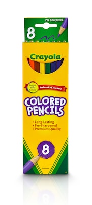 Crayola Long Colored Pencils, Assorted Colors (68-4008)