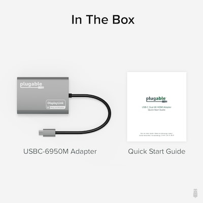 Plugable Dual Monitor USB-C to HDMI Adapter (USBC-6950M)