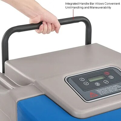 Global Industrial Low Grain Refrigerant Dehumidifier w/ Pump, 120V, 250 Pints (246704)