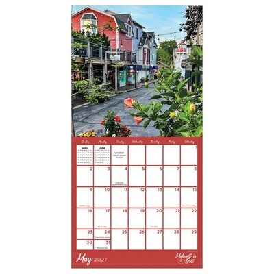 2027 TF Publishing Midwest Is Best 7" x 7" Monthly Wall Calendar, Multicolored (27-2016)