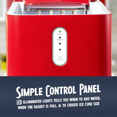 Coca-Cola Countertop Ice Maker, Plastic (CKICEBSC26CR)