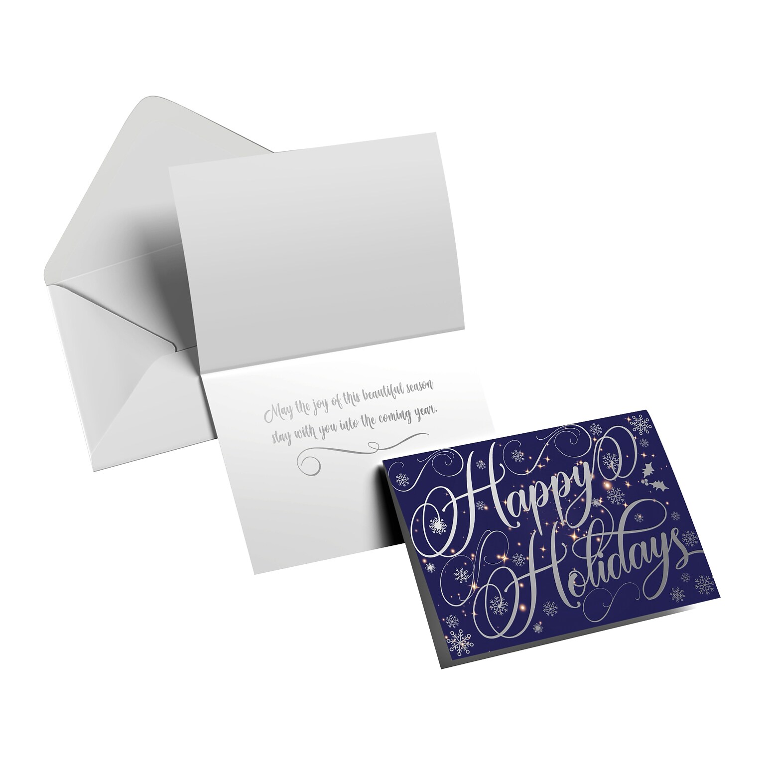 Better Office Holiday Card, 7 x 5, 50/Pack (64661-50PK)