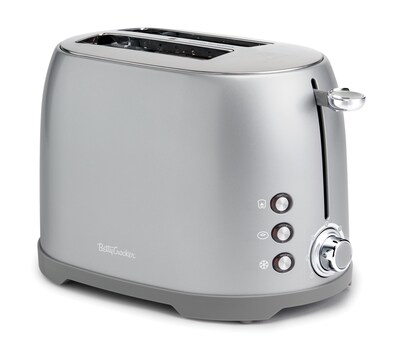 Betty Crocker 2-Slice Pop-Up Toaster, Silver (BC-4621S)