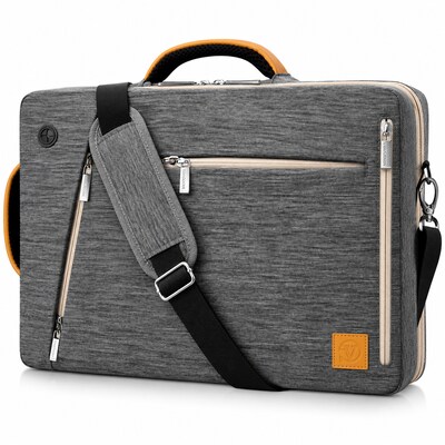 VanGoddy Laptop Messenger, Gray Nylon (LAPLEA022)