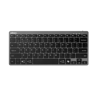 Adesso EasyTouch 7000BB Wireless Bluetooth Scissor Switch Keyboard, Gray (WKB-7000BB)