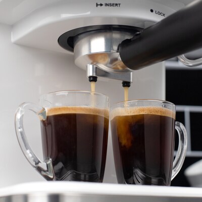 Capresso Cafe TS 2-Cups Pump/Automatic Espresso Machine, White (129.02)