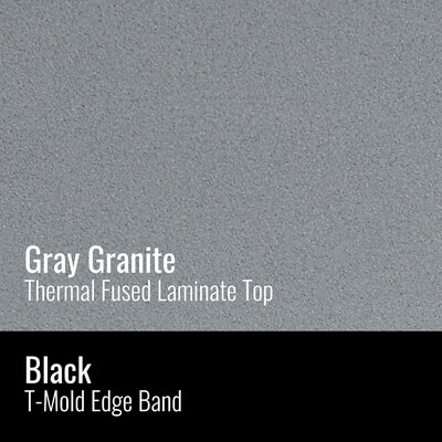 Correll Folding Table, 48"x24" , Gray Granite (FT2448TFHR-15)
