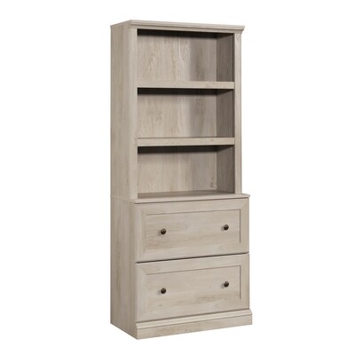 Sauder Select 70H 3-Shelf Bookcase, Chalked Chestnut (444770)