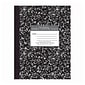 Roaring Spring Paper Products Composition Notebook, 7.88" x 10.25", College Ruled, 80 Sheets, Marble Black, 24/Case (77461cs)
