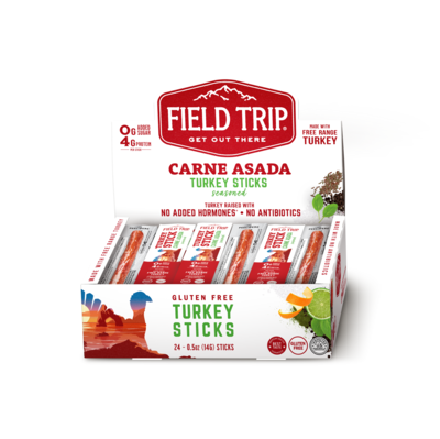 Field Trip Carne Asada Turkey Meat Stick, 0.5 oz., 24/Box (C0050MS09CA)