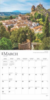 2025 BrownTrout Spain 12" x 12" Monthly Square Wall Calendar (9781975476250)