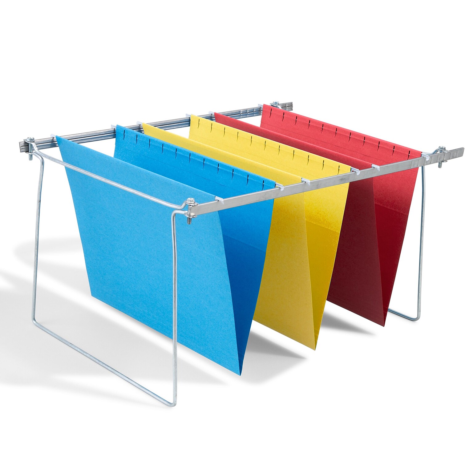Staples Hanging File Folders, Stright Cut, Letter Size, Assorted Colors (ST419614)