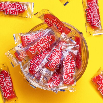 Swedish Fish Original Soft & Chewy Candy, 50 oz., 240 Pieces/Box (AMC4314600)