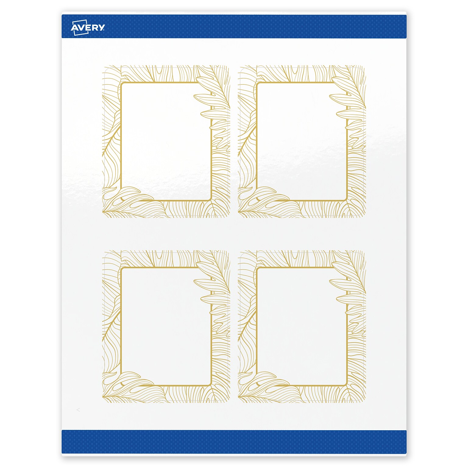 Avery Laser/Inkjet Rectangle Multipurpose Labels, 4 x 3-1/3, White, 40/Pack (S00-EVW)