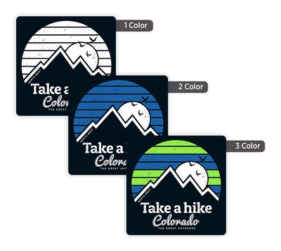Custom Print Outdoor Label, 3 x 3 Square, 1 Standard Color, 1-Sided, 250 Labels/Roll