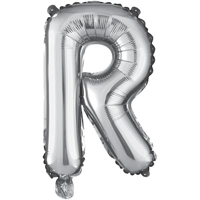 Party City Air Filled 16 R Foil Balloon, Silver (AM1100085-18)