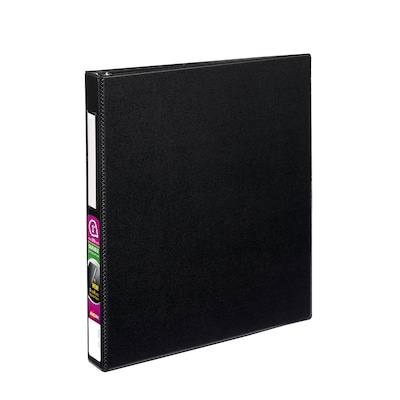 Avery 1 3-Ring Non-View Binders, D-Ring, Black (08725/08302)