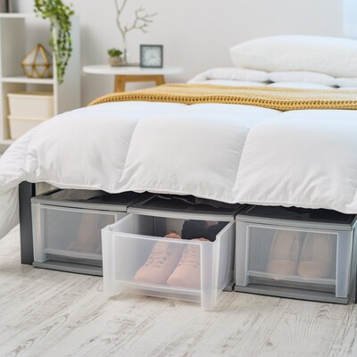 Iris Stackable Storage Drawer, Gray, 3/Pack (500163)