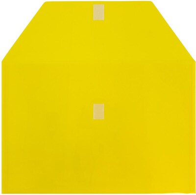 JAM Paper Premium Plastic Document File, Legal, Yellow, 3/Pack (235828262X3)