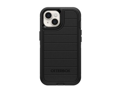 OtterBox Defender Pro Holster Case for iPhone 13/14/15, Shock Absorbing, Black (77-92735)
