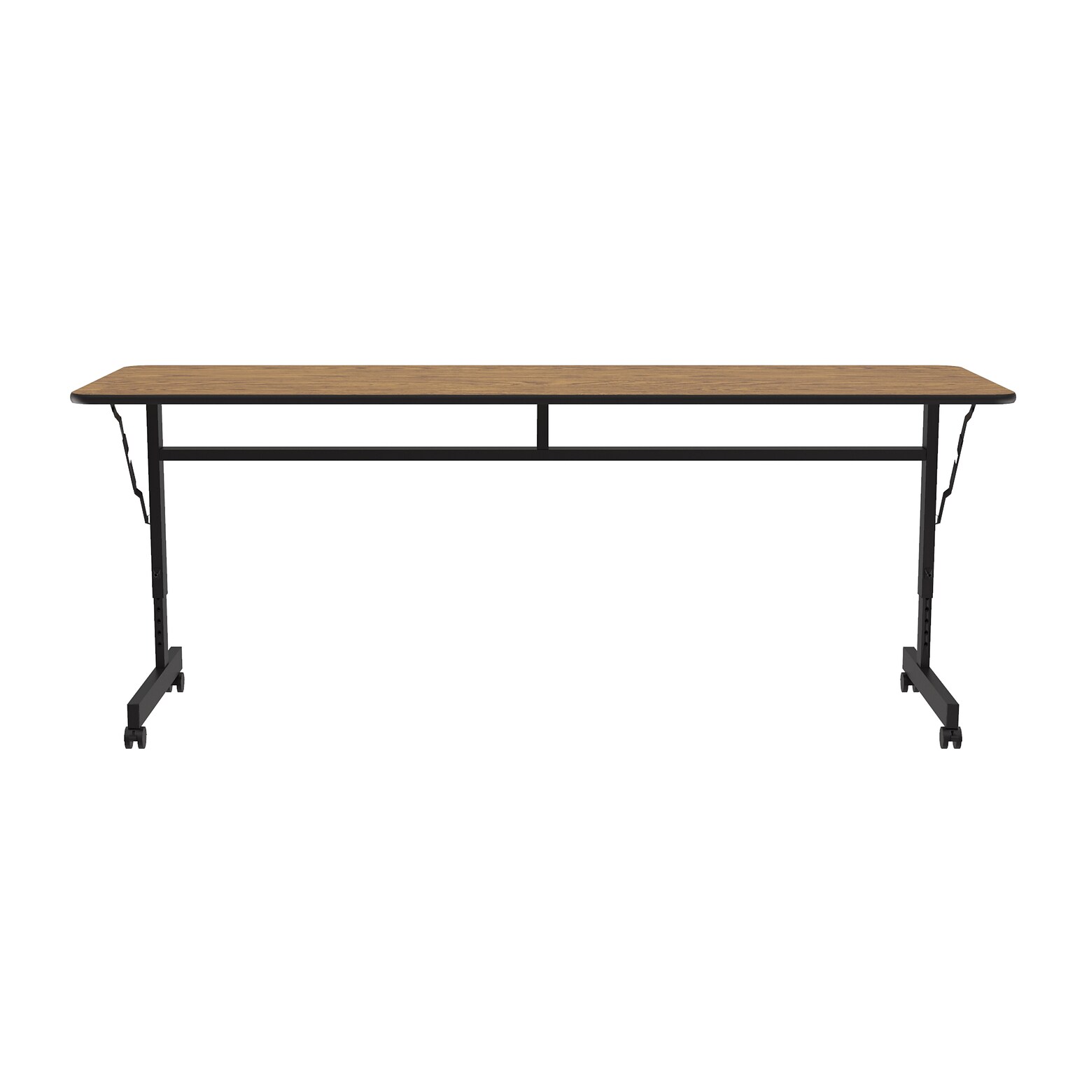 Correll Econoline Flip Top Nesting Table, 24x72, Medium Oak (FTM2472TF-06)