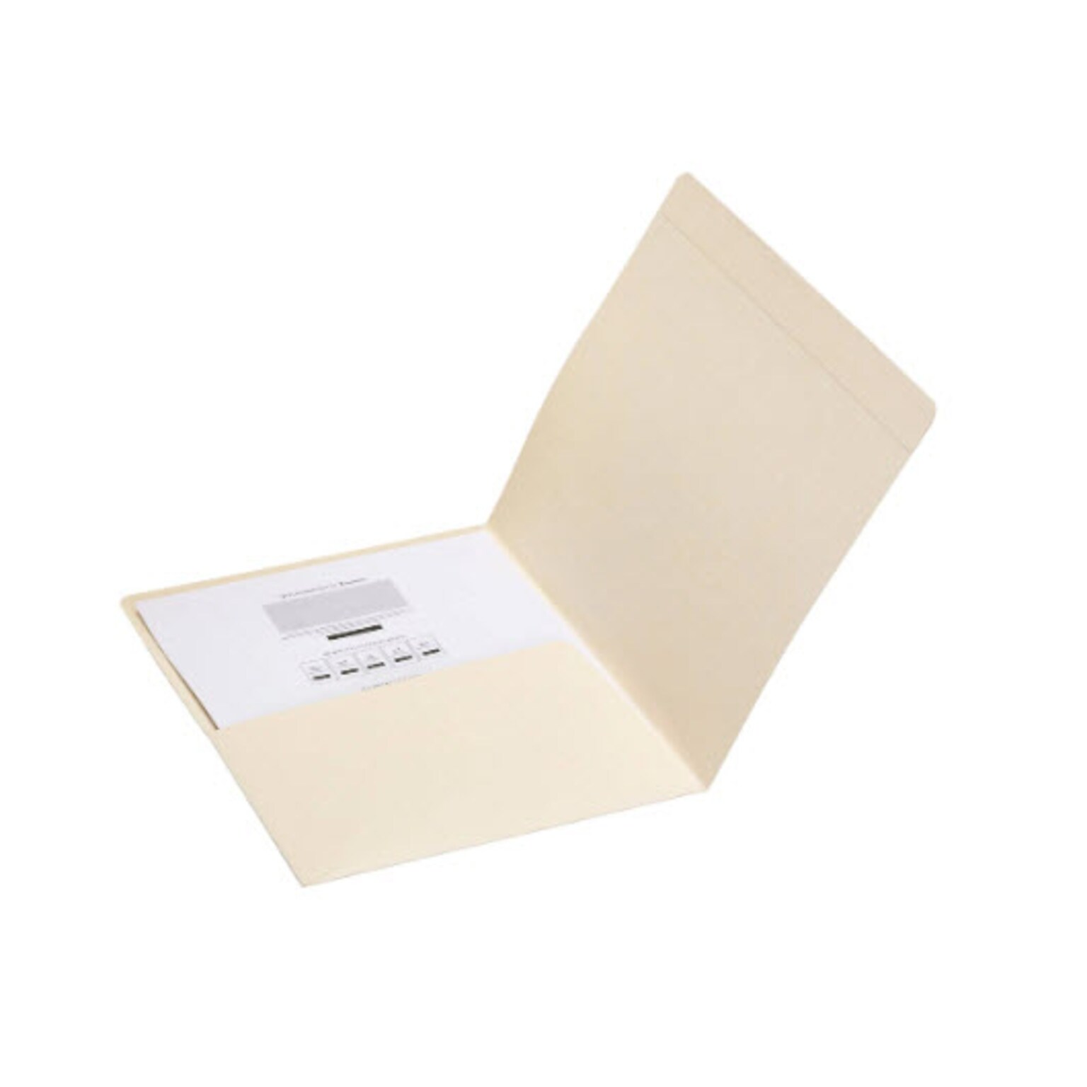 Smead Pocket Folder, Reinforced Straight-Cut Tab, Letter Size, Manila, 50/Box (10315)
