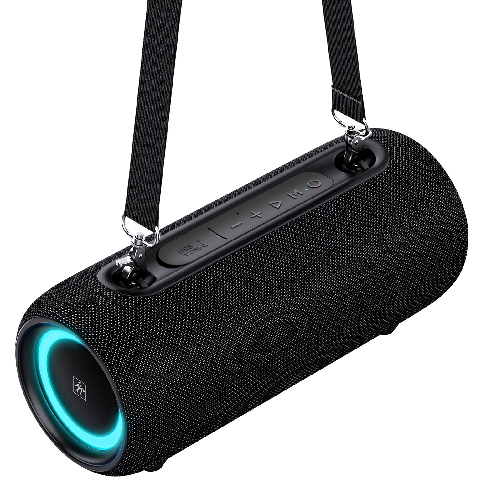 STUDIO PRO by FISHER Torrent Pro Wireless Bluetooth FM Radio LED Boom Box & Speakerphone, Water Resistant, Black (SBX950K)