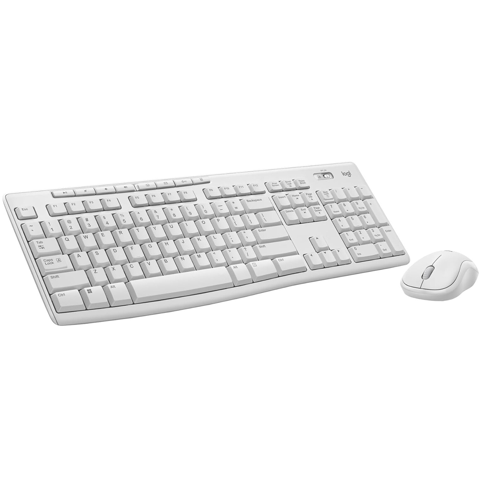 Logitech MK270 Wireless Keyboard and Optical Mouse Combo, Off-White (920-013290)