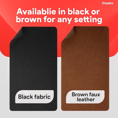 Staples TECH Anti-Slip Fabric Desk Pad, 31.5" x 15.7", Black (ST62543)