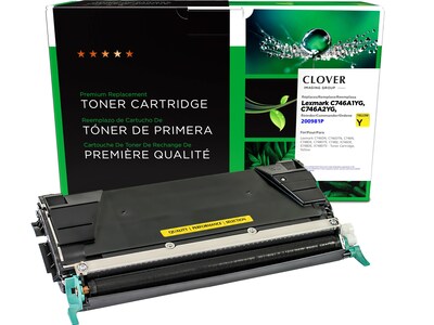 Clover Imaging Group Remanufactured Yellow Standard Yield Toner Cartridge Replacement for Lexmark C7