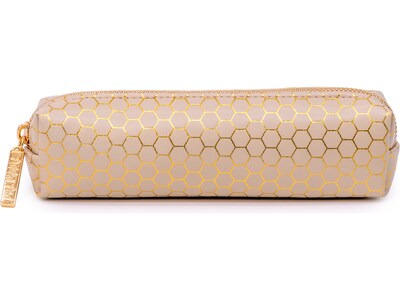 Pukka Pad Haze Faux Leather Zipper Pencil Case, Beige (9981(TE)-HZE)