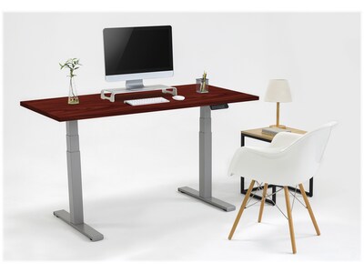 Fellowes Cambio 24.75"-50.25"H Adjustable Standing Desk, Mahogany (9788901)