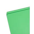 Smead File Folder, Reinforced Straight-Cut Tab, Legal Size, Green, 100/Box  (17110)