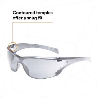 3M Virtua Safety Glasses, Clear Lens, 20/Carton (11847-00000-20)