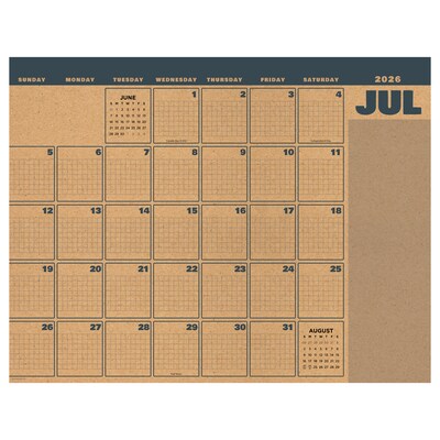 2026-2027 TF Publishing Trail + Timber 22 x 17 Academic Monthly Desk Pad Calendar (AY27-8206)