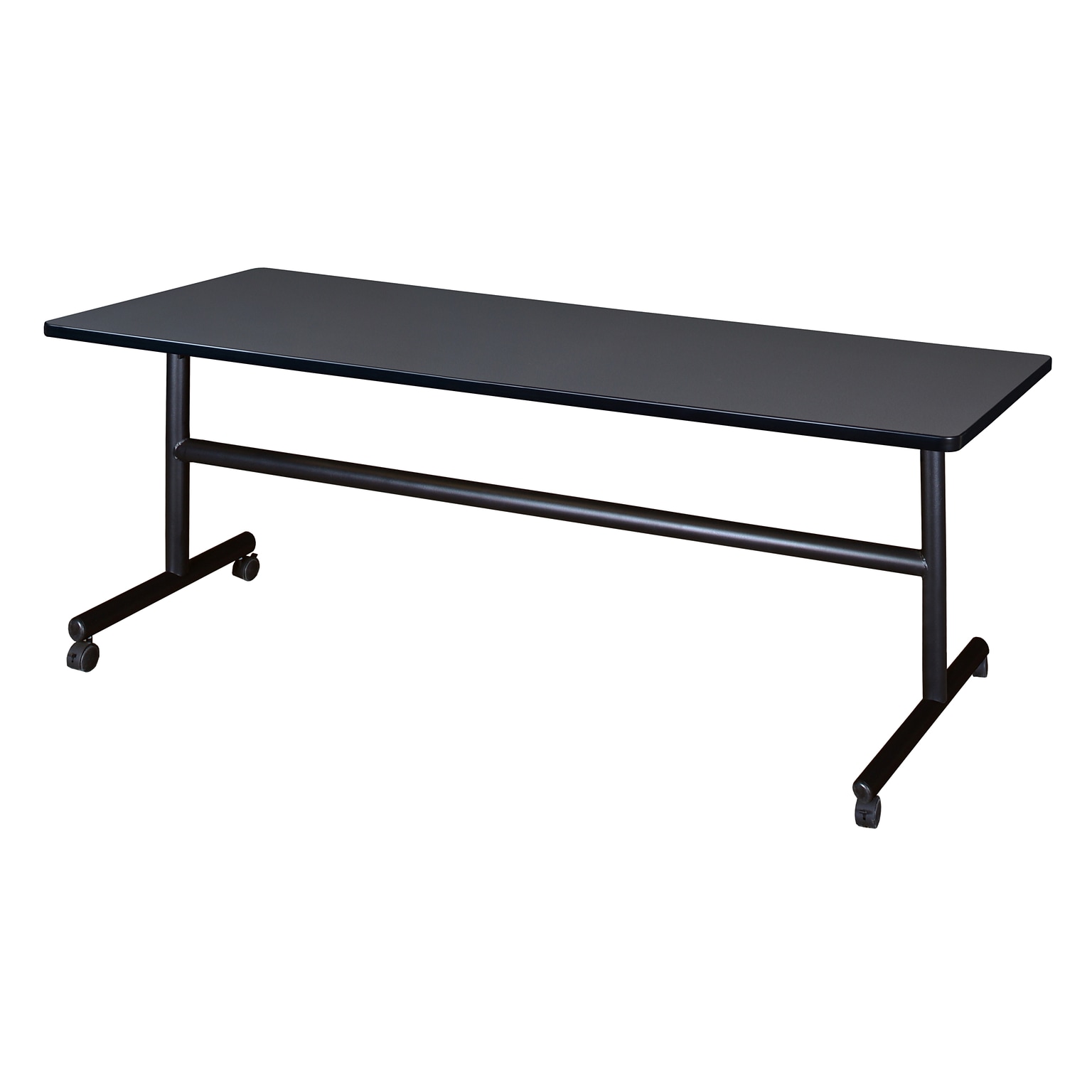 Regency Seating Kobe 72 x 30 Flip Top Mobile Training Table, Grey (MKFT7230GY)