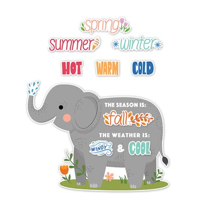 Creative Teaching Press Jungle Friends Calendar Set Bulletin Board, 67 Pieces/Set (CTP10919)