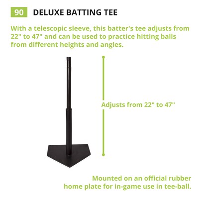 Champion Sports Deluxe Batting Tee, Black (CHS90)