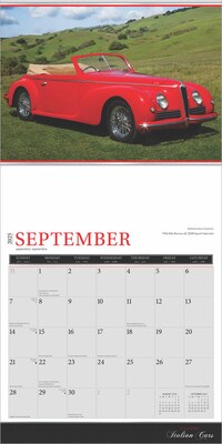 2025 Brown Trout Motor Club Classic Italian Cars 12" x 12" Monthly  Wall Calendar (9781975476076)