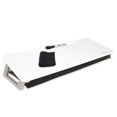 Quartet Magnetic Steel Dry-Erase Desktop Computer Pad, 21 x 7.75, White (Q090F1-R)
