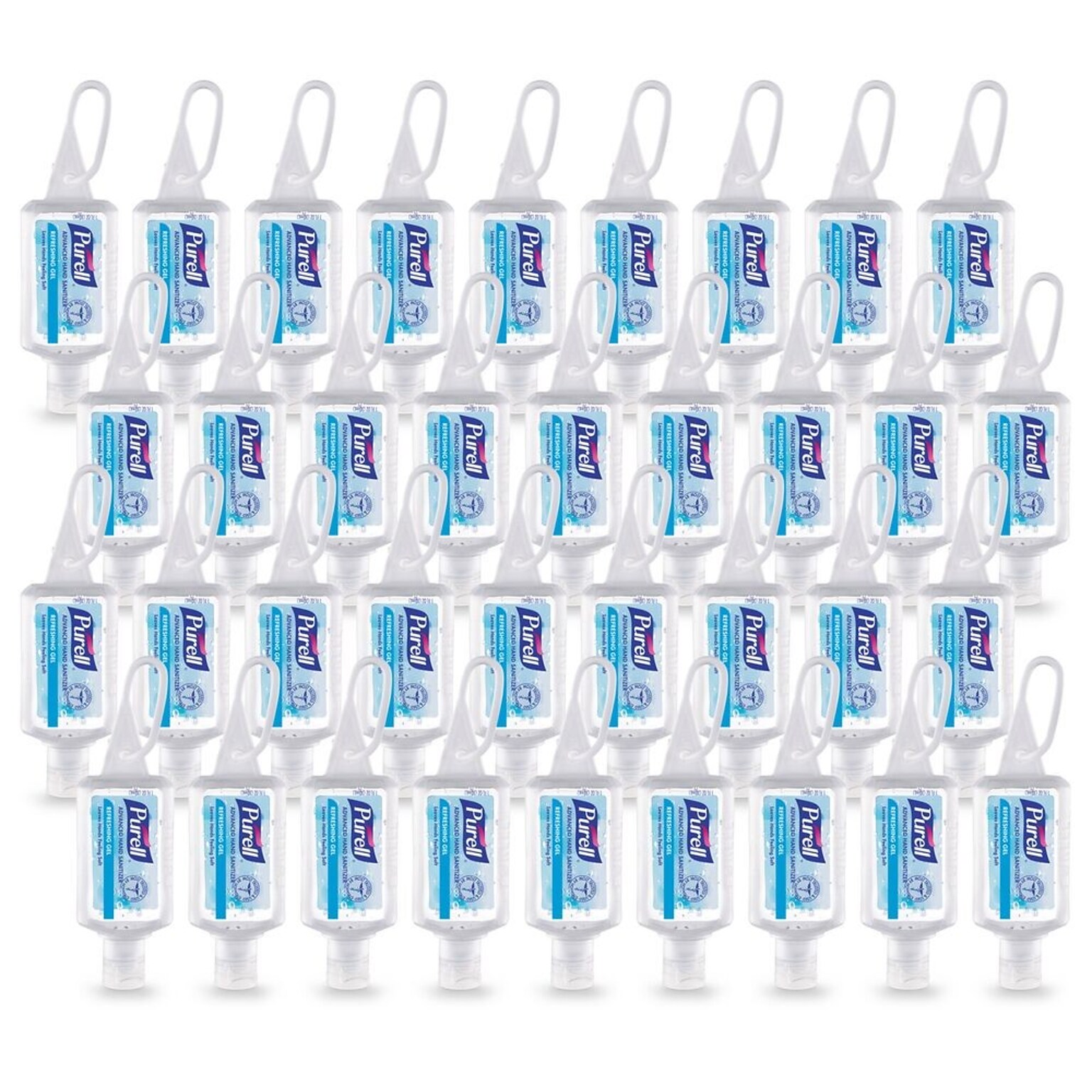 PURELL Advanced 70% Alcohol Gel Hand Sanitizer, Clean Scent, 1 oz., 36/Carton (GOJ390036WRP)