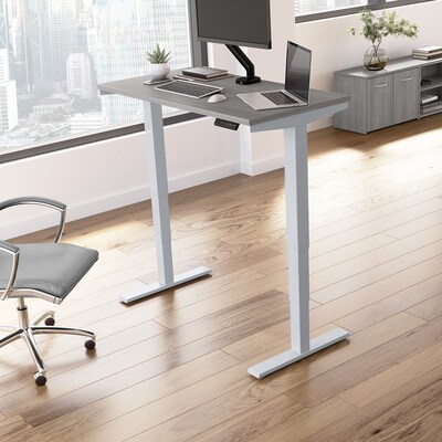 Bush Business Furniture Move 40 Series 28-48 Adjustable Standing Desk, Platinum Gray/Cool Gray Met