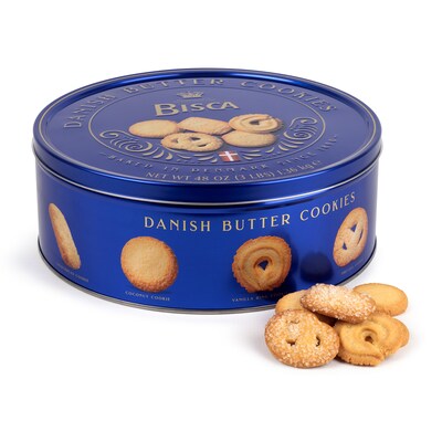 Bisca Danish Butter Cookie Tin, 3 lbs. (220-02223)