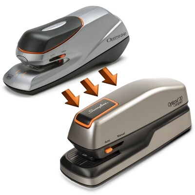 Swingline Optima 20 Electric Stapler, 20-Sheet Capacity, Gray/Silver (48207)