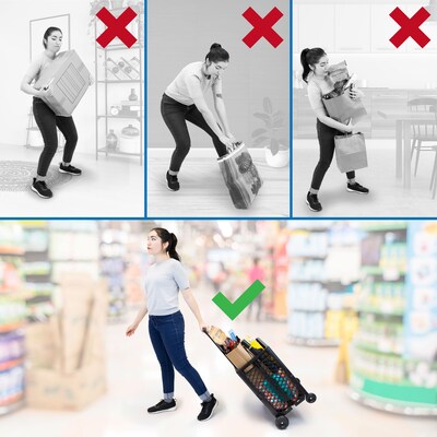 Mount-It! Mobile Rolling Mesh Utility Cart, Black (MI-906)