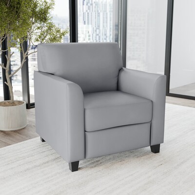 Flash Furniture Hercules Diplomat Series Faux Leather Reception Chair, Gray (BT8271GY)