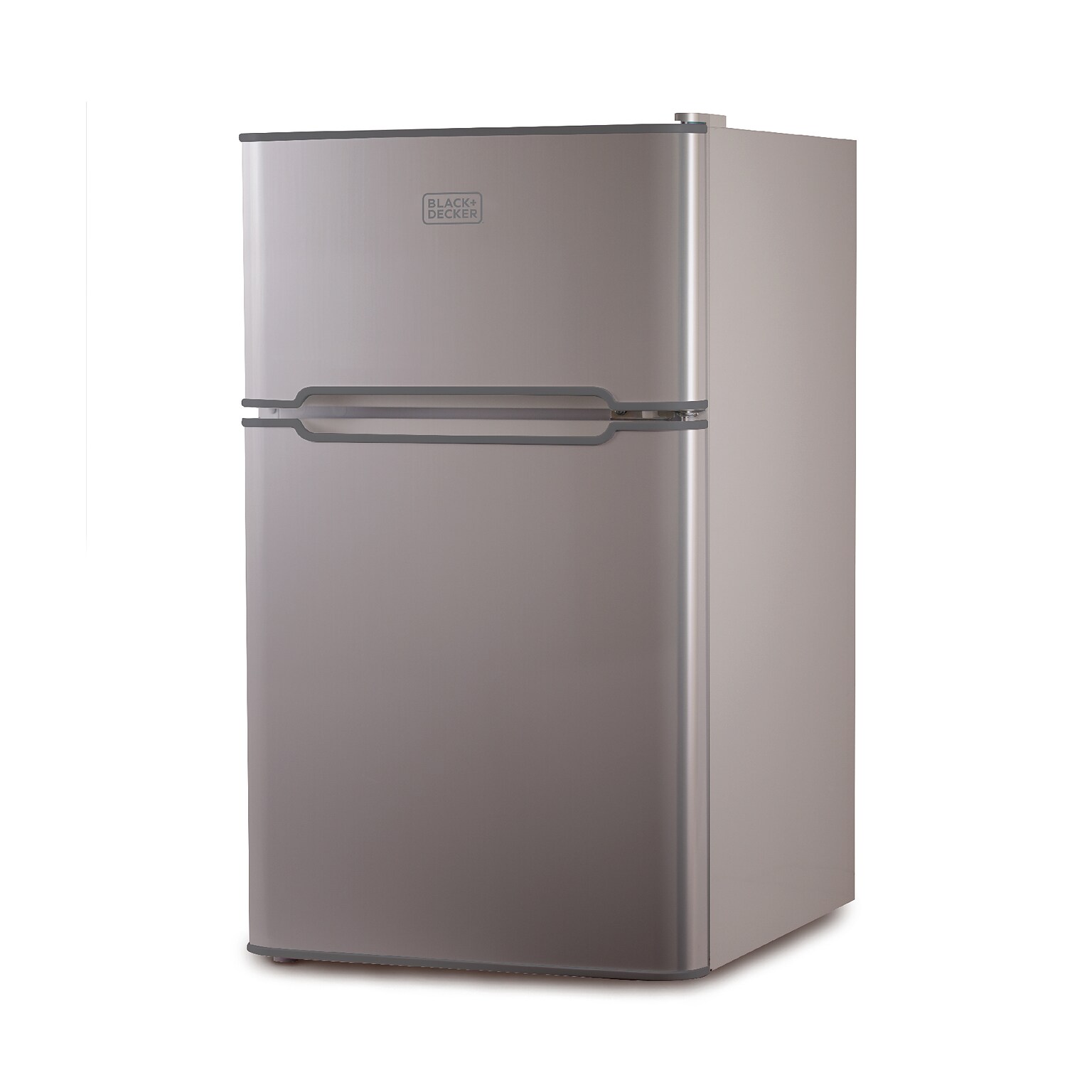 Black & Decker Adjustable Temperature Control Refrigerator w/Freezer, 3.1 Cu. Ft., Gray/Silver (BCRDK32V)