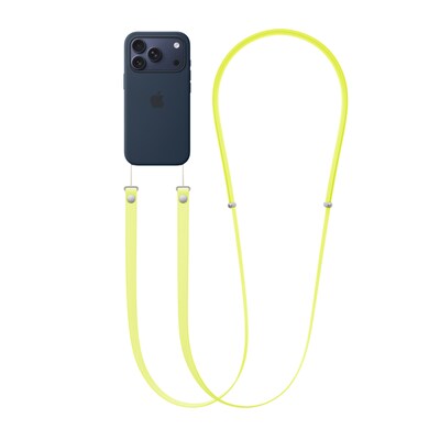 Apple Crossbody Strap for iPhone 17 Series Phones, Neon Yellow (MGGE4LL/A)